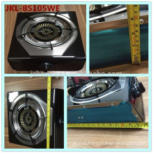 BLACK STAINLESS STEEL SINGLE BURNER GAS STOVE